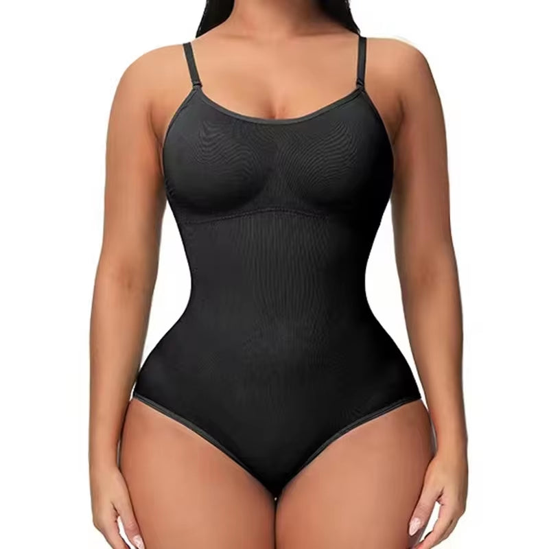  V Neck  Strap Bodysuit 