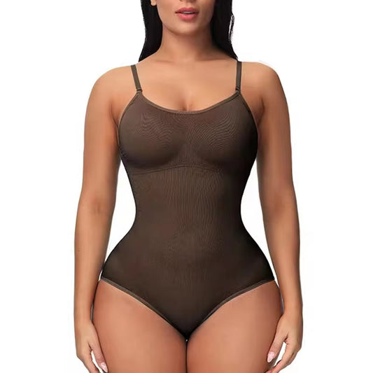  V Neck  Strap Bodysuit 