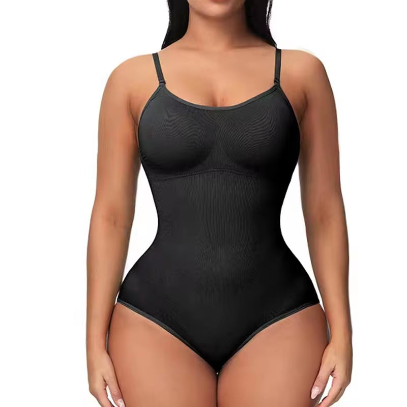  V Neck  Strap Bodysuit 