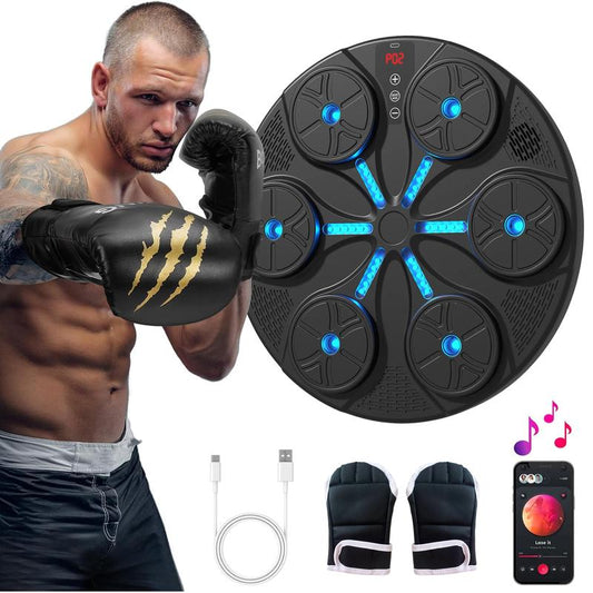 Music Boxing Target with Boxing Gloves